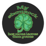 Snarky Shamrock Joke Stickers #1