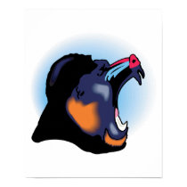 snarling baboon design posters by doonidesignsanimals snarling baboon design posters