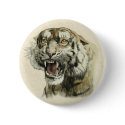 Snarling Tiger buttons