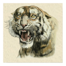 Snarling Tiger posters by Memory_Lane Snarling Tiger posters