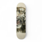 comp_7_34 - Great illustration of an angry snarling tiger. Beige background and rich detail.: Sizes 