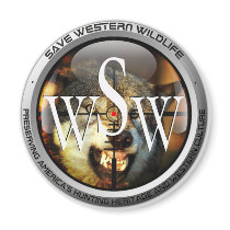 Snarling wolf refrigerator magnets