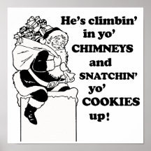 Snatchin' yo cookies up poster