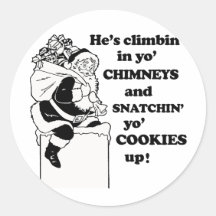Snatchin' yo cookies up round stickers