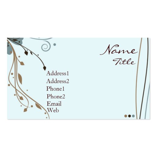 Snazzy Business Card Templates (front side)