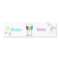 Snazzy Champagne Bumper Sticker