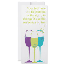Snazzy Champagne rack cards by trennea Snazzy Champagne rack cards