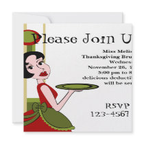 Snazzy Christmas Dinner invitations