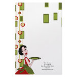 Snazzy Christmas Dinner Stationery Paper