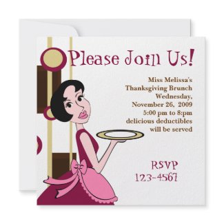 Snazzy Dinner invitation