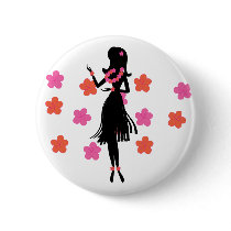 Snazzy Hula Dancer Button