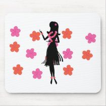 Snazzy Hula Dancer Mouse Pads