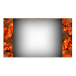 snazzy orange business card