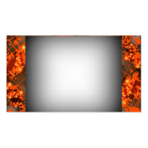 snazzy orange business card
