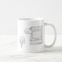 Sneak Attack (Black & White) Mugs