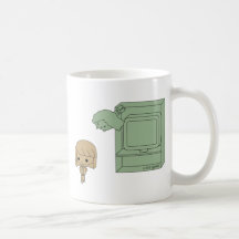 Sneak Attack (Brown and Green Girl) Mug