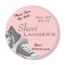 Sneakers Bat Mitzvah Magnet Round