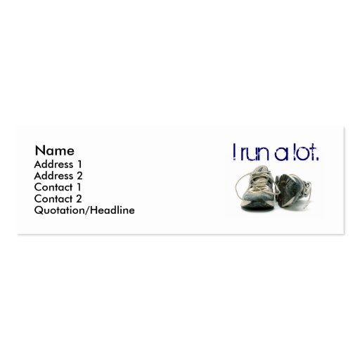 sneakers, Name, Address 1, Address 2, Contact 1... Business Cards