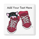 Sneakers the Cat Fridge Magnet