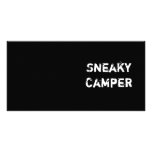 Sneaky Camper. Gamer Photo Card