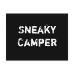 Sneaky Camper. Gamer Post Card