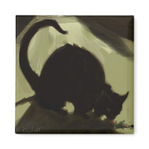 Sneaky Cat magnets by inklingz Sneaky Cat magnets