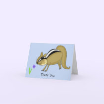 Sneaky Chipmunk Thank You cards