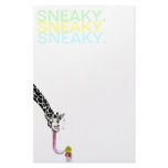Sneaky Giraffe Personalized Stationery