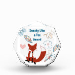 Sneaky Like a Fox Modern Fox  Woodland Pattern Award