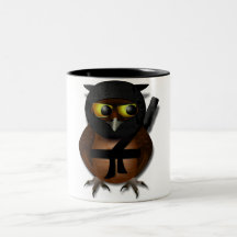 Sneaky Ninja Owl Coffee Mug