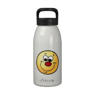 Sneaky Smiley Face Grumpey Reusable Water Bottles