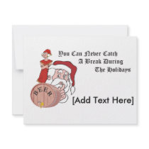 Sneaky Sneaky Santa Invitation, [Add Text Here]