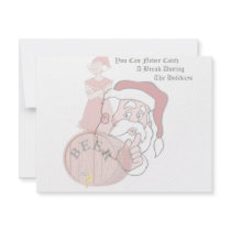 Sneaky Sneaky Santa Paper Custom Invites