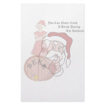 Sneaky Sneaky Santa Paper Stationery