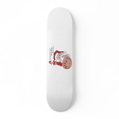 Sneaky Sneaky Santa Custom Skate Board by stootze
