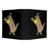 sneaky thug croc crocodile cartoon character binder