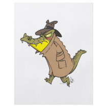 sneaky thug croc crocodile cartoon character flyers