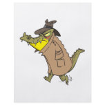 sneaky thug croc crocodile cartoon character flyers