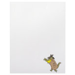 sneaky thug croc crocodile cartoon character letterhead template
