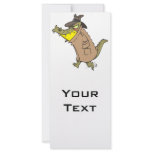 sneaky thug croc crocodile cartoon character personalized rack card