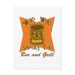 Sneaky Tiki Bar and Grill Vertical Post Card