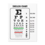 Snellen Chart (Generic Vision Chart) Postcard