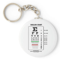 Snellen Chart (Medical Visual Acuity Testing) Keychain