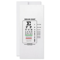 Snellen Chart (Medical Visual Acuity Testing) Rack Card