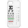 Snellen Eye Chart iPhone 5 Case