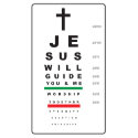 snellen eye chart jesus - poster print