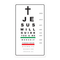 snellen eye chart jesus - poster posters