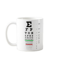 Snellen Eye Chart Mug