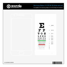 Snellen Eye Chart Samsung Galaxy S II Skin
