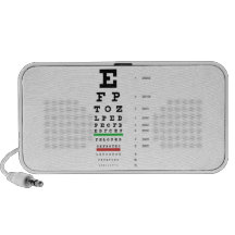 Snellen Eye Chart Speaker